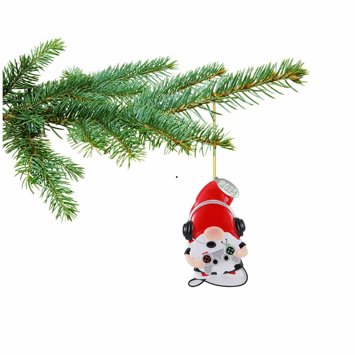 Gnome Gamer Ornaments, Can Be Personalized At Home, Great Video Game Ornament, Comes in Gift Box