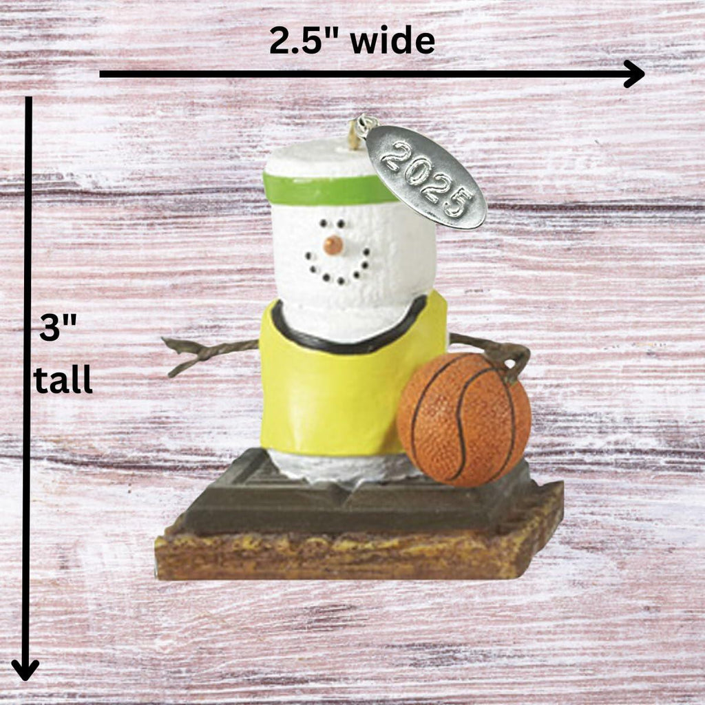 Smores Ornament - Basketball Player Smores Christmas Ornament, Basketball Gifts - Comes in a Gift Box so It's Ready for Giving