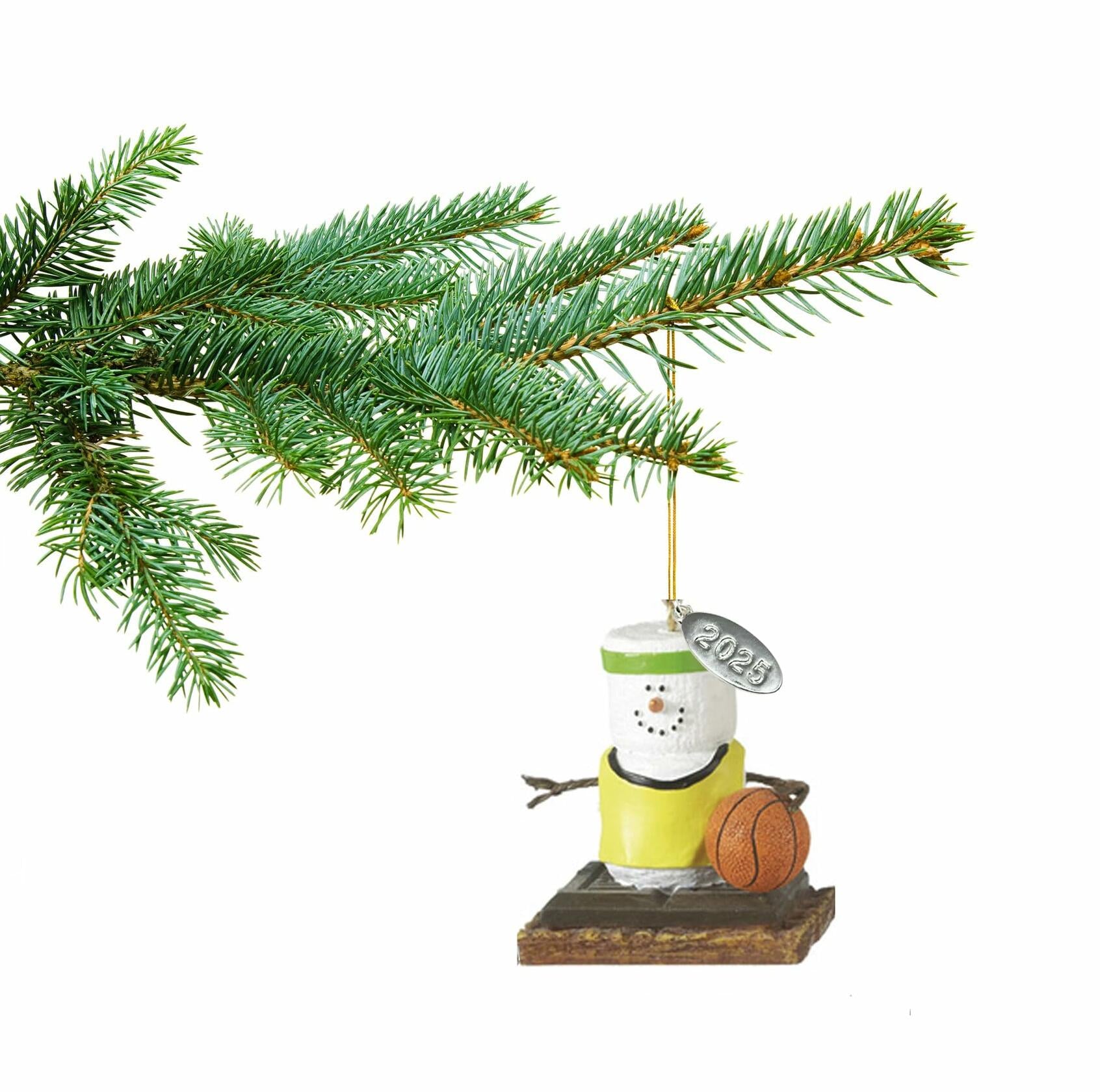 Smores Ornament - Basketball Player Smores Christmas Ornament, Basketball Gifts - Comes in a Gift Box so It's Ready for Giving