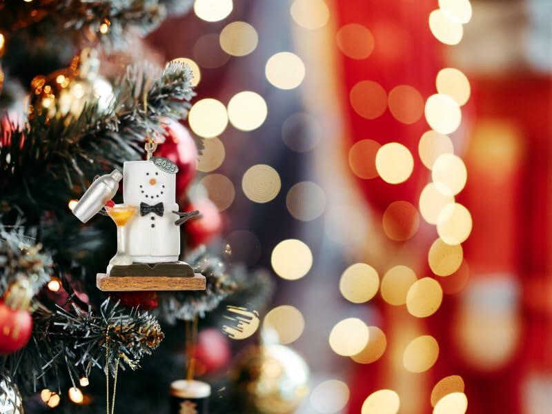 Smores Bartender Ornament, Cocktail Mixologist, Cocktail Gift Ideas, Gifts for Bartenders, Bartending or Cocktailing Ornament for Men or Women - Comes in a Gift Box so It's Ready for Giving