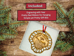 Beach Ornaments, Beach Christmas Ornament 2025 Seashells, Florida, Coastal Ornament - Beautiful Laser Cut Wood, Great Stocking Stuffer, Souvenir Idea, Comes in Gift Box