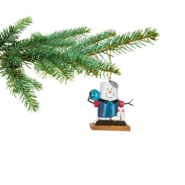 Smores Bowling Ornament, Bowler Gifts - Cute Sports Ornament 2025 - Adorable Bowler Stocking Stuffer Gift - Comes in a Gift Box so It's Ready for Giving (Bowling)