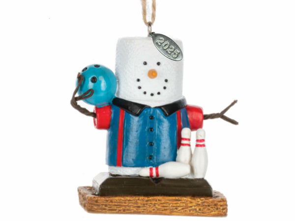 Smores Bowling Ornament, Bowler Gifts - Cute Sports Ornament 2025 - Adorable Bowler Stocking Stuffer Gift - Comes in a Gift Box so It's Ready for Giving (Bowling)