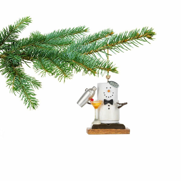 Smores Bartender Ornament, Cocktail Mixologist, Cocktail Gift Ideas, Gifts for Bartenders, Bartending or Cocktailing Ornament for Men or Women - Comes in a Gift Box so It's Ready for Giving