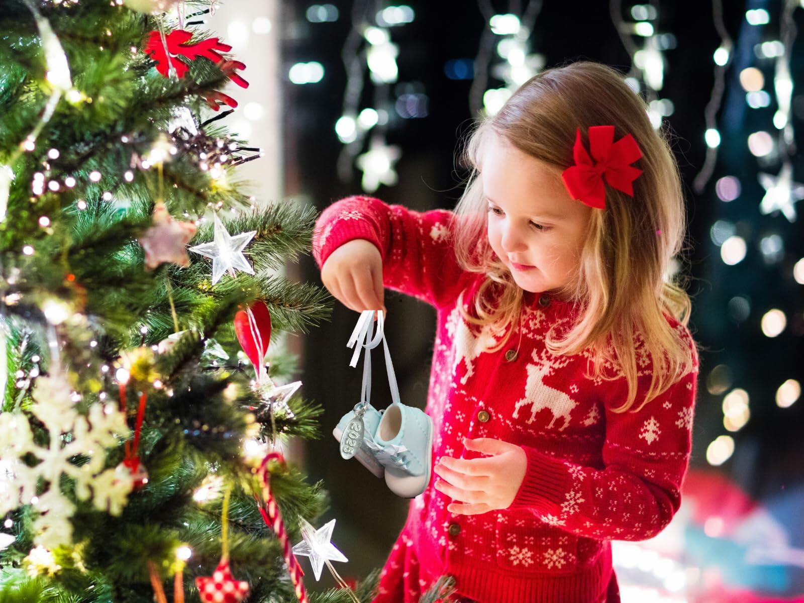Baby Boy Booties Ornament - Hanging Baby Boy Blue Shoes 2025, In Gift Box