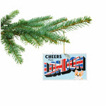 London Christmas Ornament 2025, London Ornament or Gift Idea, Trip Souvenir/Memento with British Flag, Great Britain, England Stocking Stuffer, Comes in Gift Box