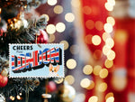 London Christmas Ornament 2025, London Ornament or Gift Idea, Trip Souvenir/Memento with British Flag, Great Britain, England Stocking Stuffer, Comes in Gift Box