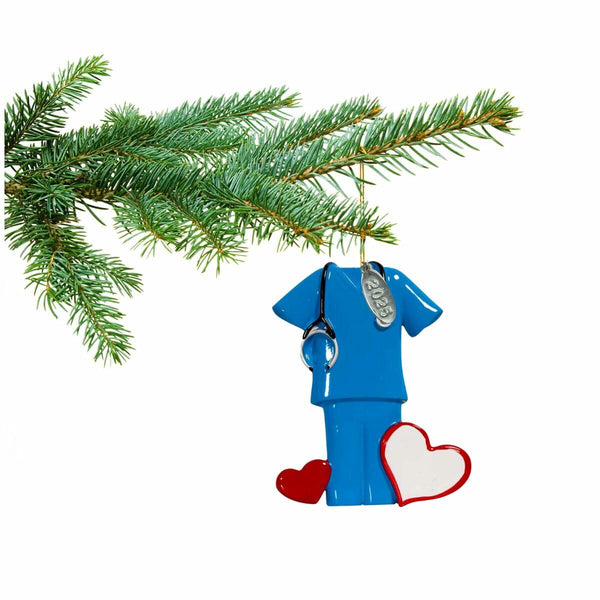 2025 Scrubs Nurse Ornament or Doctor Ornament - Can Be Personalized - Great for Medical Student Gifts, Doctor Gifts or Nurse Gifts - Comes in a Pretty Organza Gift Bag so its Ready for Giving