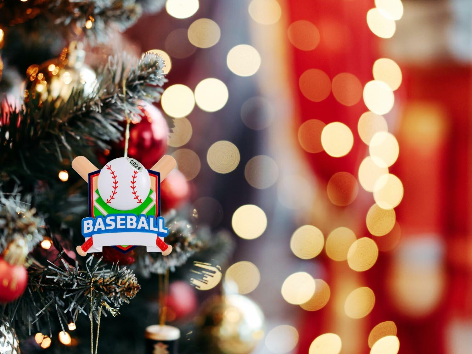 Baseball Ornament 2025, Personalized Baseball Ornament 2025 with Gift Box