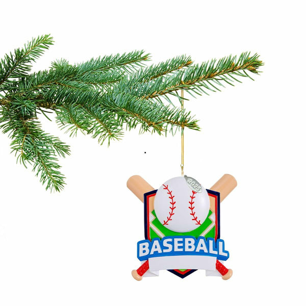 Baseball Ornament 2025, Personalized Baseball Ornament 2025 with Gift Box