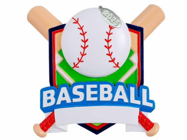 Baseball Ornament 2025, Personalized Baseball Ornament 2025 with Gift Box