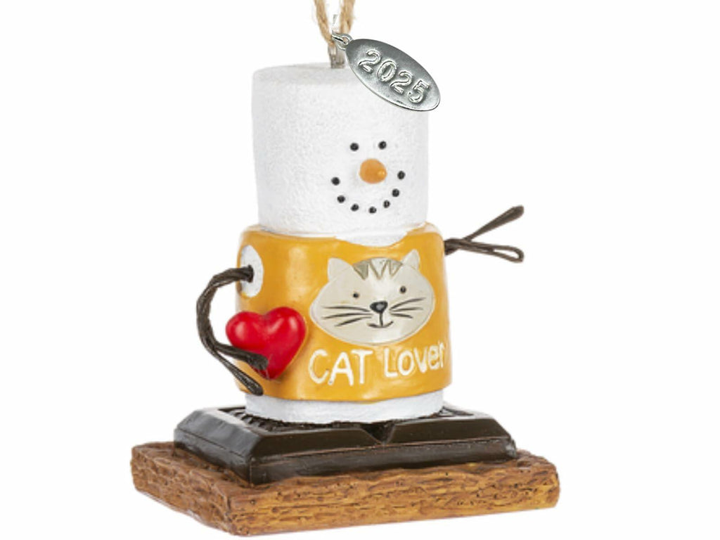 Smores Cat Lover Christmas Ornament, Comes in Gift Box