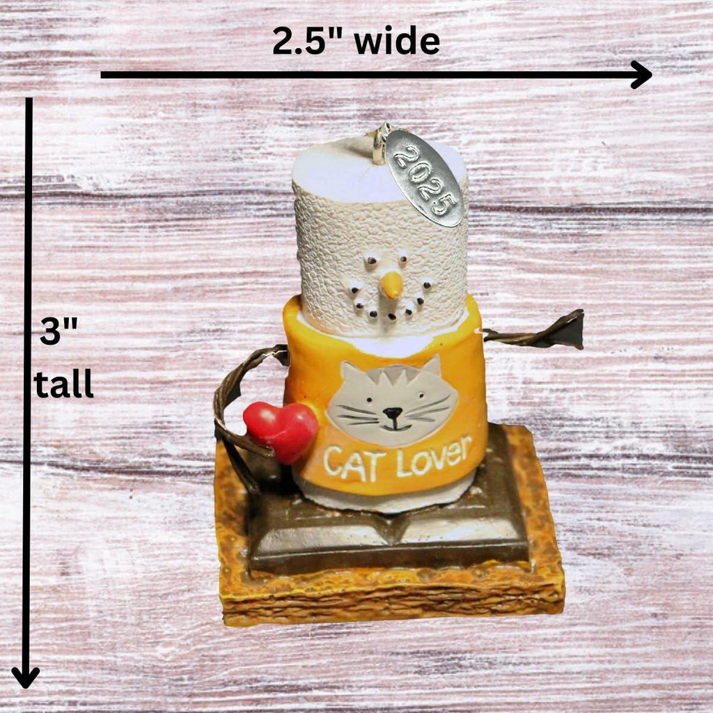 Smores Cat Lover Christmas Ornament, Comes in Gift Box