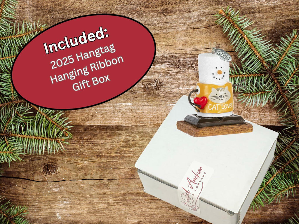 Smores Cat Lover Christmas Ornament, Comes in Gift Box