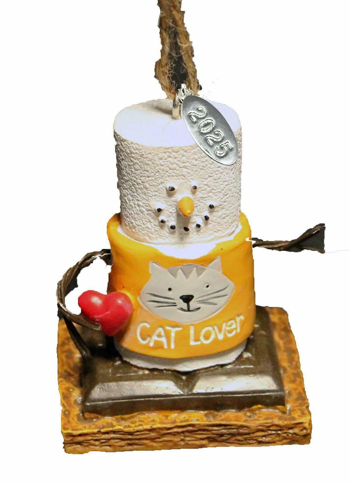 Smores Cat Lover Christmas Ornament, Comes in Gift Box