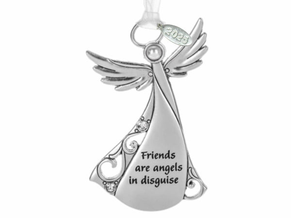 Metal Angel Ornament - FRIEND, Friendship Gift Idea 2025, In Gift Box