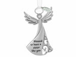 Metal Angel Ornament - SISTER 2025, In Gift Box