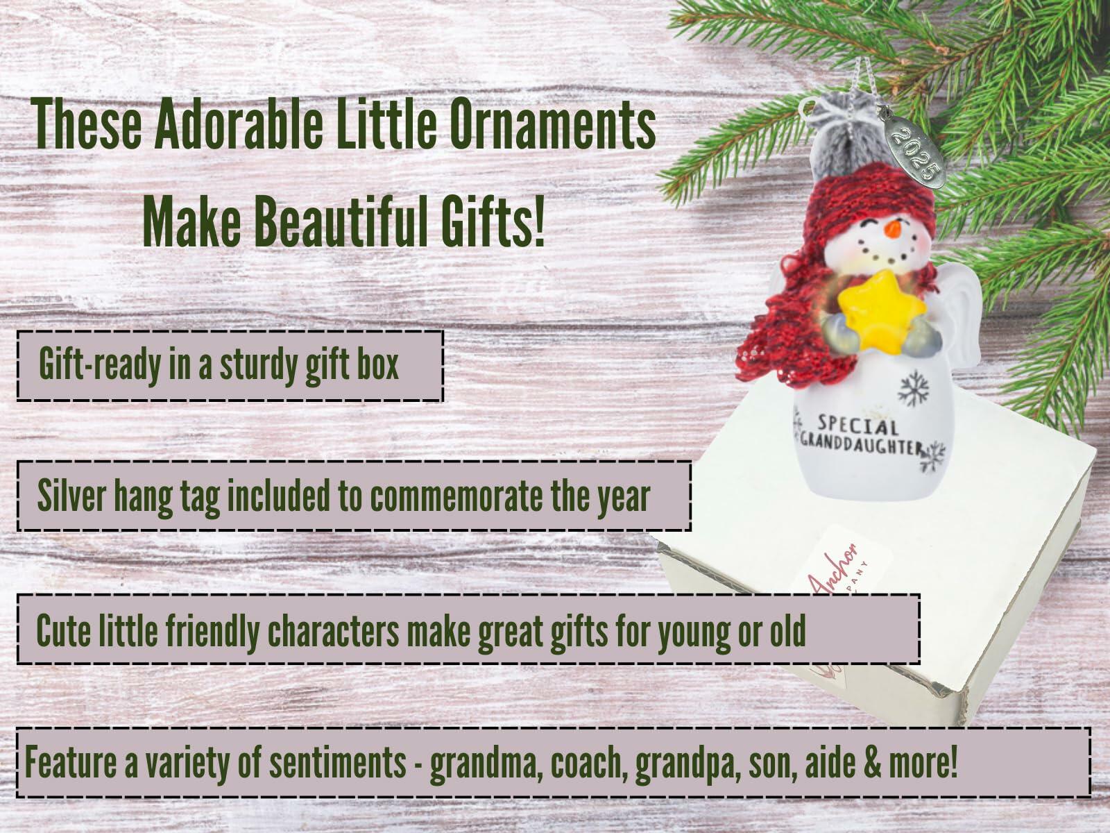 2025 Little 2" Snowman Christmas Ornaments - DAUGHTER, in gift box