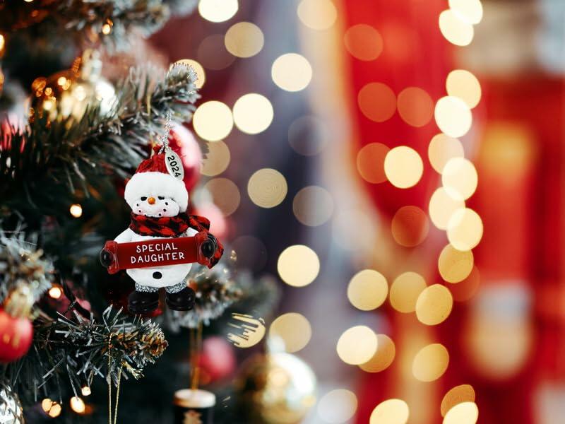 2025 Little 2" Snowman Christmas Ornaments - DAUGHTER, in gift box
