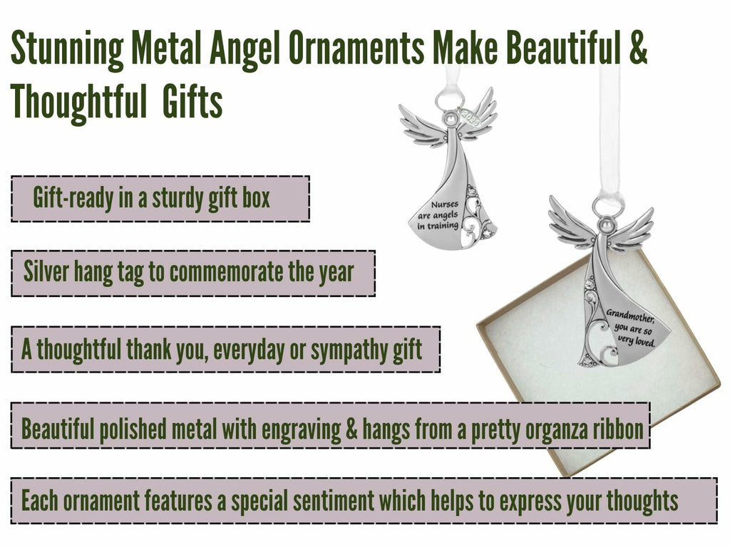 Metal Angel Ornament - FRIEND, Friendship Gift Idea 2025, In Gift Box
