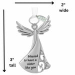 Metal Angel Ornament - SISTER 2025, In Gift Box