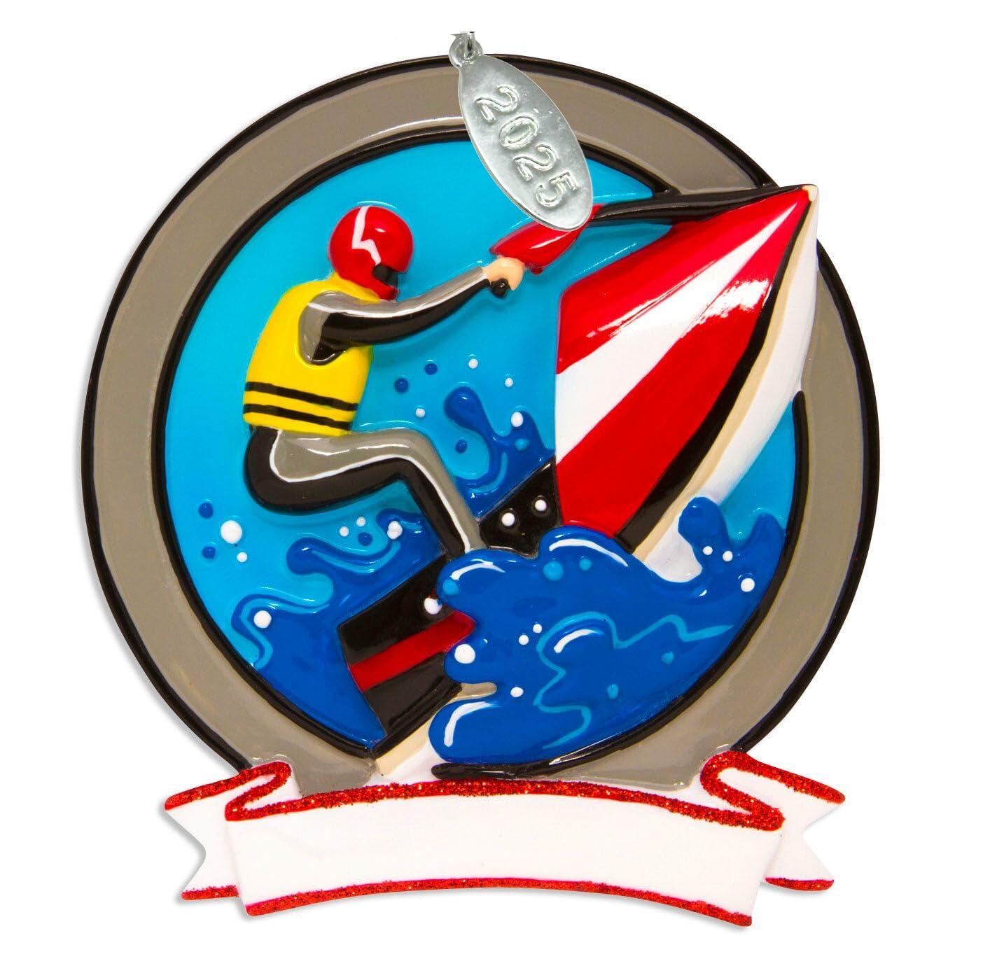 2025 Jet Ski Ornament - Easy to Personalize at Home - Free Personalization Brochure Included - Comes in A Gift Bag So It's Ready for Giving