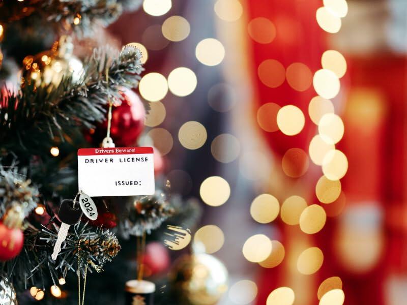New Driver Gifts - New Driver Ornament 2025 - Drivers License Onament - Sweet 16 Gifts for Girls Teens Boys - Can Be Personalized at Home - Comes in A Gift Box So It's Ready for Giving