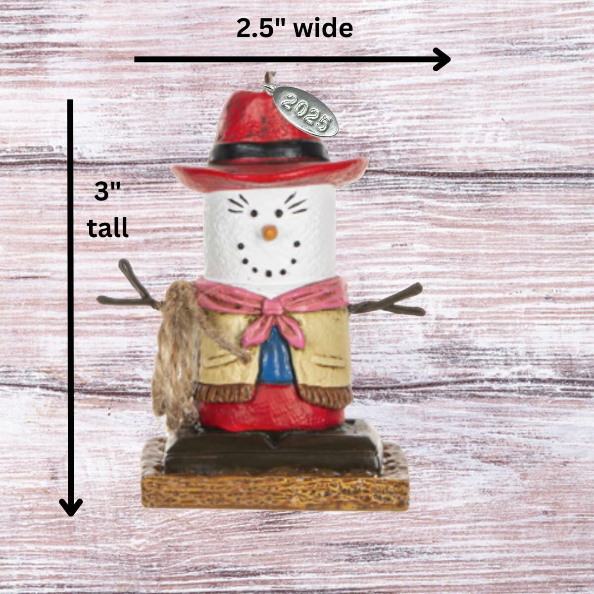 Smores Cowgirl Ornament - Cowboy, Cowgirl Christmas Ornaments - Cute Cowboy Gifts, Western Gifts for Men or Women, Comes in Gift Box