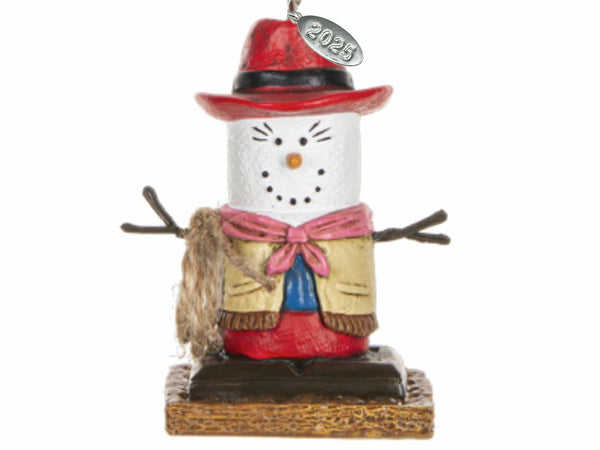 Smores Cowgirl Ornament - Cowboy, Cowgirl Christmas Ornaments - Cute Cowboy Gifts, Western Gifts for Men or Women, Comes in Gift Box