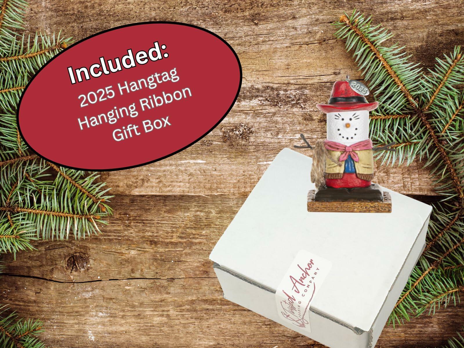 Smores Cowgirl Ornament - Cowboy, Cowgirl Christmas Ornaments - Cute Cowboy Gifts, Western Gifts for Men or Women, Comes in Gift Box