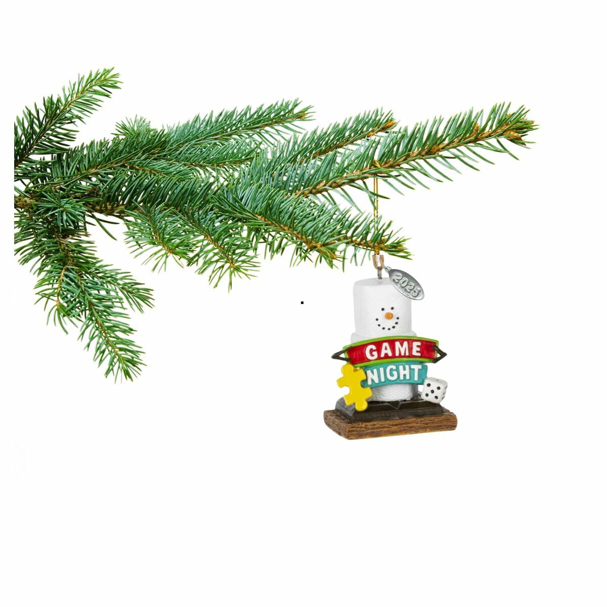 Smores Game Night Christmas Ornament - Arrives in Gift Box - Durable Resin Christmas Ornament - Christmas Tree Decoration and Christmas Tree Ornament - Game Night Ornament