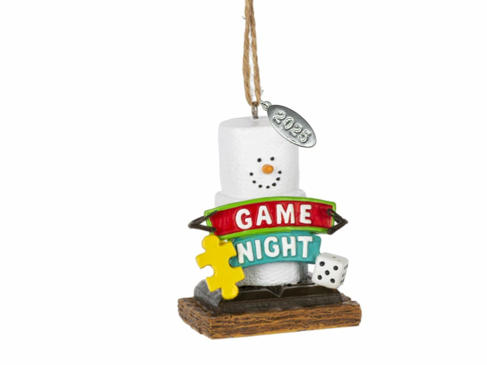 Smores Game Night Christmas Ornament - Arrives in Gift Box - Durable Resin Christmas Ornament - Christmas Tree Decoration and Christmas Tree Ornament - Game Night Ornament