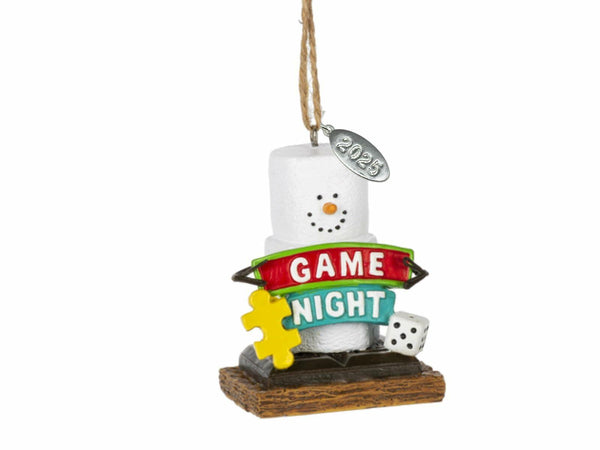 Smores Game Night Christmas Ornament - Arrives in Gift Box - Durable Resin Christmas Ornament - Christmas Tree Decoration and Christmas Tree Ornament - Game Night Ornament - 2024 Christmas Ornament