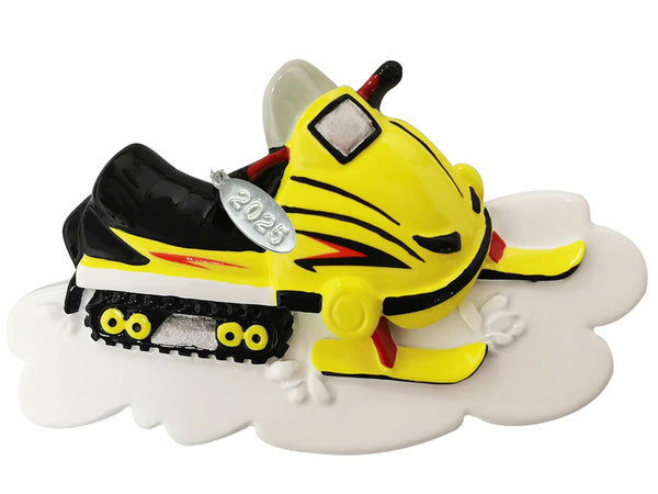Snowmobile Ornament 2025, Snowmobile Gifts, Snowmobiling Christmas Ornament - Easy to Personalize at Home, Comes in A Gift Box So It's Ready for Giving