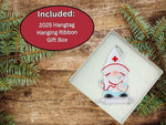 Adorable Gnome Nurse Ornament with Clipboard, Cute Nursing Christmas Ornaments or Medical Ornament - Ideal for Nurse Appreciation, Nurses Gift, 2025 - Easy to Personalize at Home, Comes in Gift Box