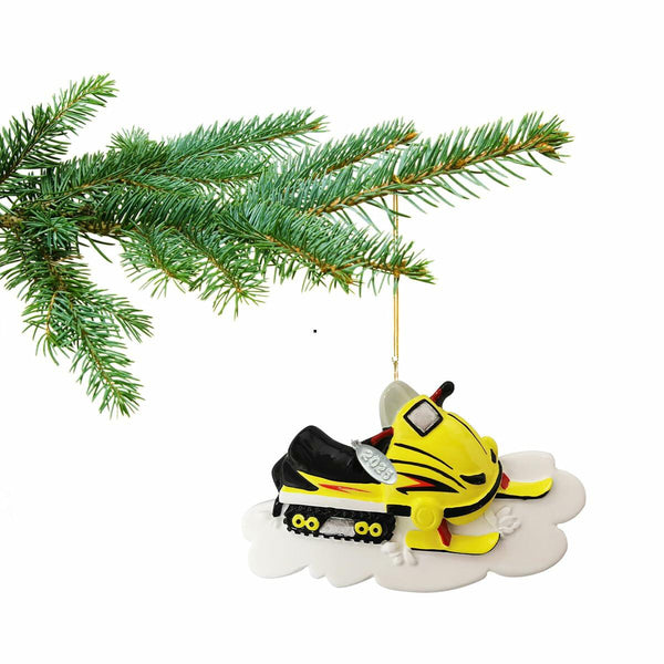 Snowmobile Ornament 2025, Snowmobile Gifts, Snowmobiling Christmas Ornament - Easy to Personalize at Home, Comes in A Gift Box So It's Ready for Giving