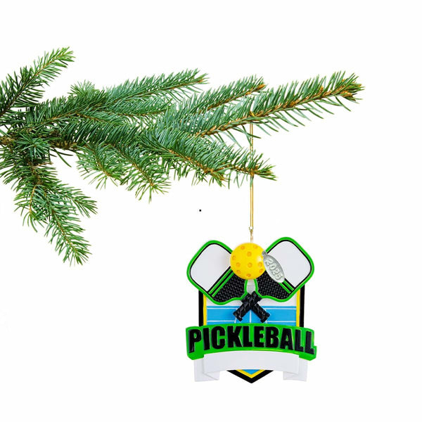 Pickleball Gift Ornament, Pickle Baller Sport Gifts for Men Paddleball - Can be Personalized at Home, with 2025 hangtag, Comes in Gift Box