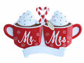 Our First Christmas Ornament, Wedding Gifts for Couples 2025, Just Married with Mr and Mrs, Cute Hot Cocoa Design, Couples First Christmas Ornament in Gift Box