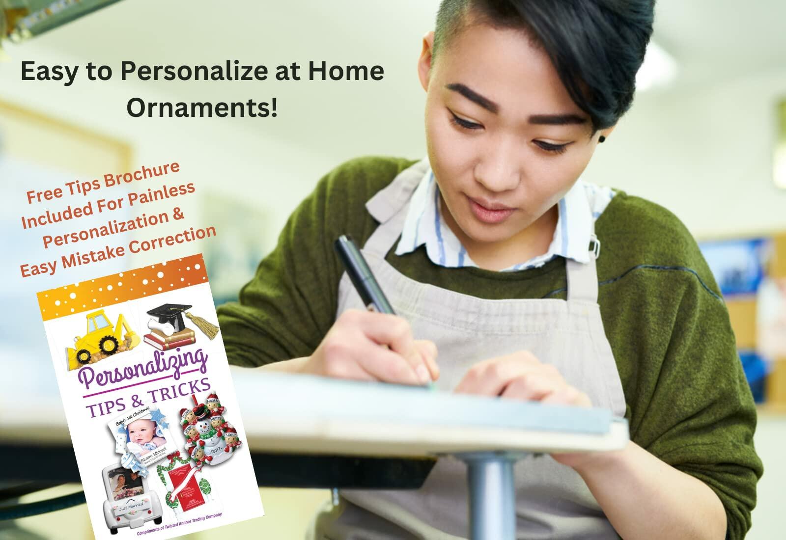 Twisted Anchor Trading Company Elephant Baby Girl Christmas Ornament or Happy Birthday Ornament, Baby Ornaments - Can Be Personalized at Home, Comes in a Gift Box 2025