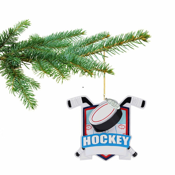Hockey Ornaments, 2025 Hockey Player Gift Idea, Idea for Boys or Girls, Includes Hangtag and Gift Box