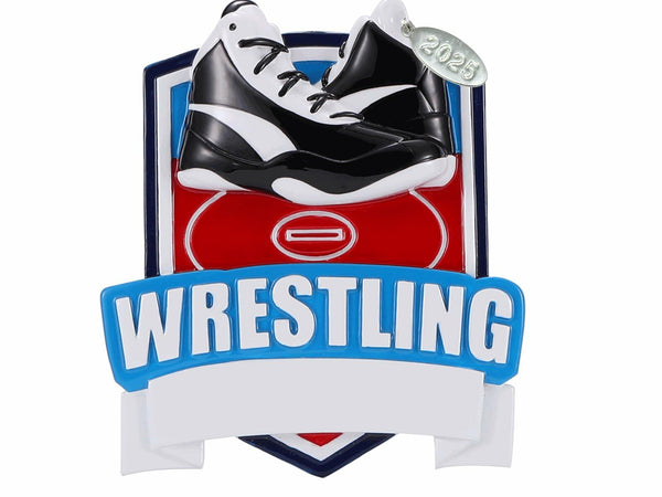 2025 Wrestling Ornaments to Personalize, Wrestling Gift Idea or Christmas Tree Ornaments for Boys or Girls, Includes Hangtag and Gift Box
