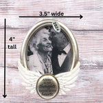 Memorial Picture Frame, Memorial Ornament 2025, Memory Picture Frame To Stand or Hang, Memorial Gift - Always In Our Thoughts - Comes in a gift box so it's ready for giving