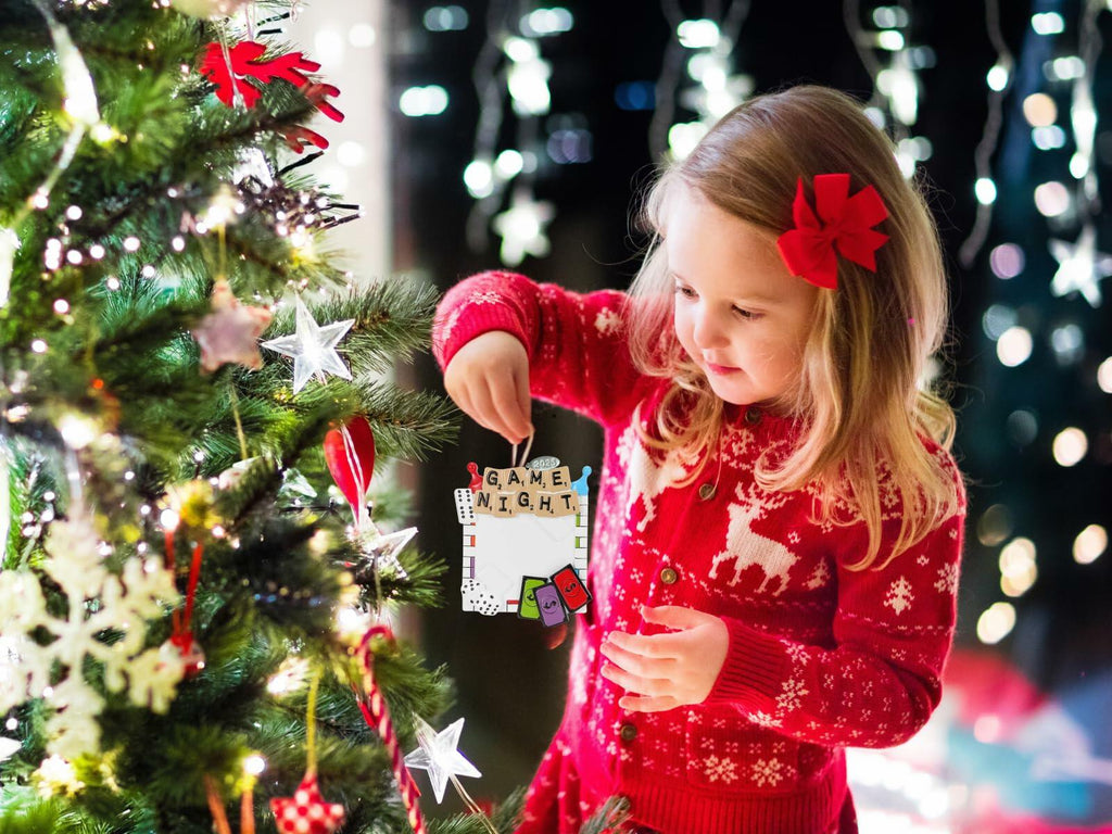 2026 Game Night Christmas Ornament, Board Game Ornament Gift Idea, Stocking Stuffer Easily Personalized at Home - Arrives in Gift Box