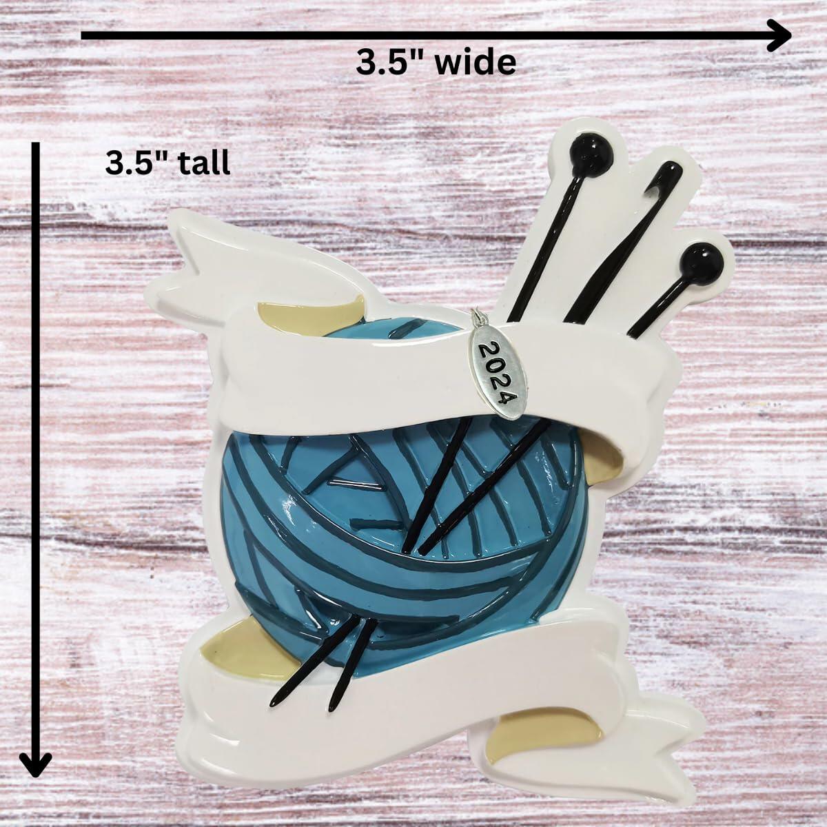 Knitting Gifts for Christmas 2025 - Colorful Ornament, Easy to Personalize at Home - Comes in Gift Box