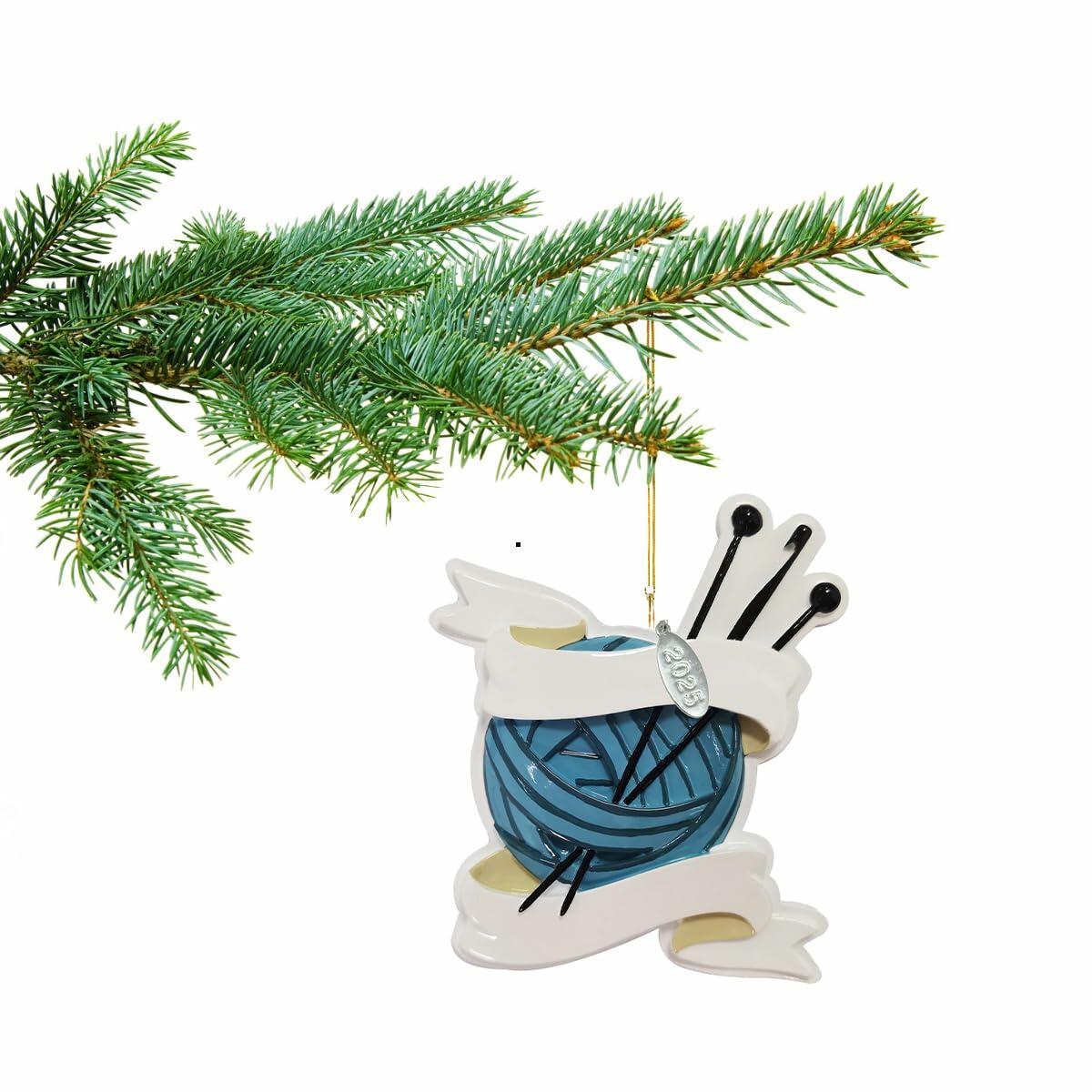 Knitting Gifts for Christmas 2025 - Colorful Ornament, Easy to Personalize at Home - Comes in Gift Box