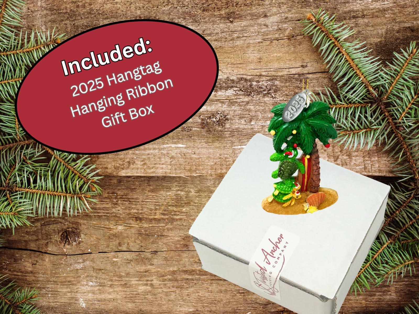 Palm Tree Ornament - Tropical Christmas, Beach Vacation Gift Souvenir Idea