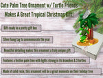 Palm Tree Ornament - Tropical Christmas, Beach Vacation Gift Souvenir Idea