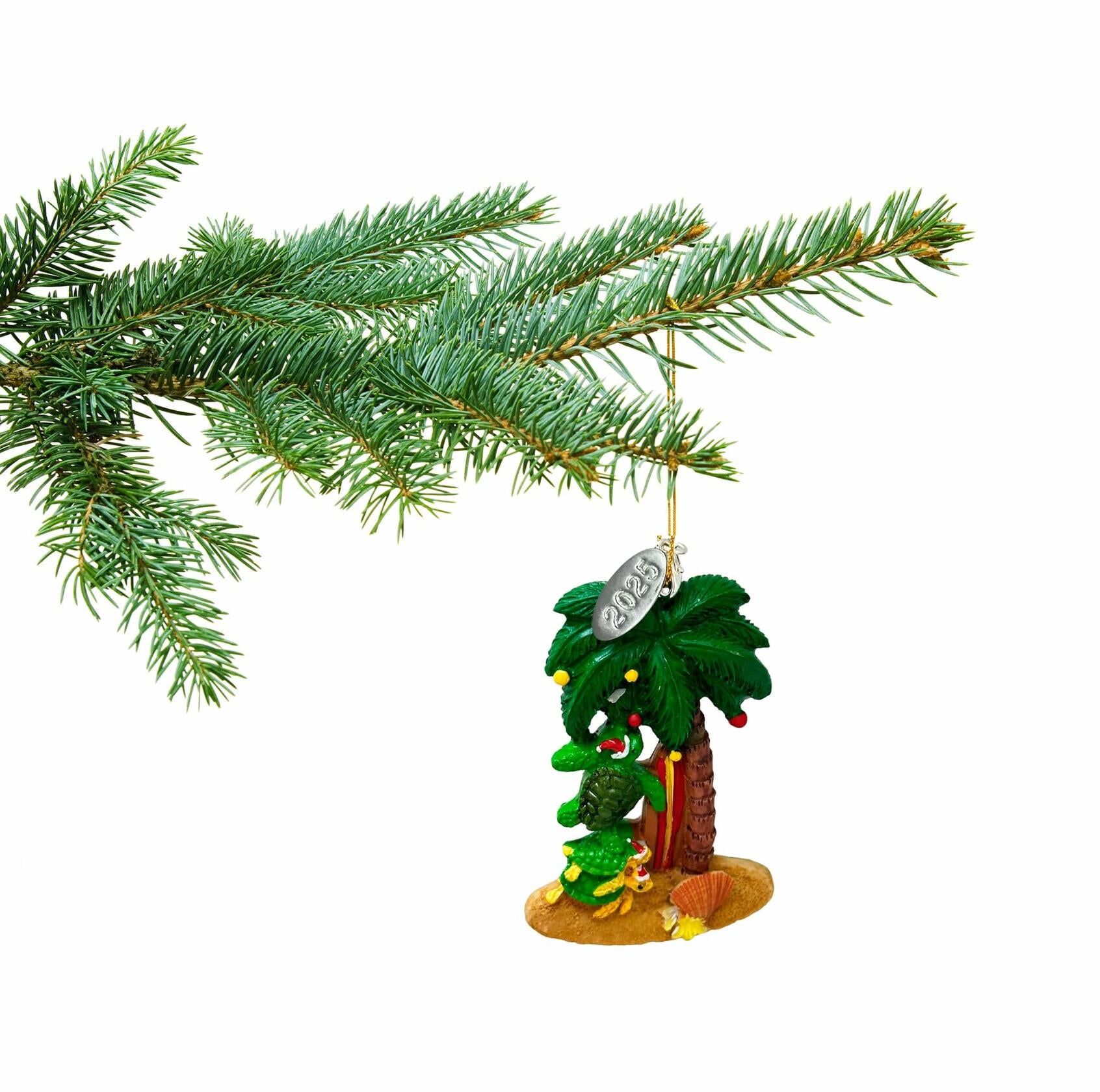 Palm Tree Ornament - Tropical Christmas, Beach Vacation Gift Souvenir Idea