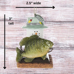 Smores Fishing Christmas Ornament, Fisherman Gifts, In Gift Box