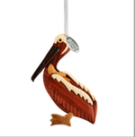 Pelican Christmas Ornament, Ornaments 2025 Gift Coastal Beach Bird Souvenirs FL